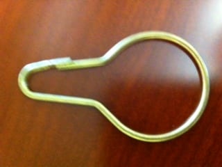 Spring-brass-wire-form for-golf towels