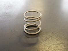 .072 300 series stainless compression spring used in valve actuators