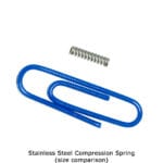 Stainless Steel Compression Spring - size comparison